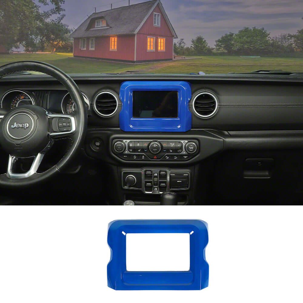 Jeep Wrangler Navigation Panel Cover Trim; Blue (18-23 Jeep Wrangler JL ...