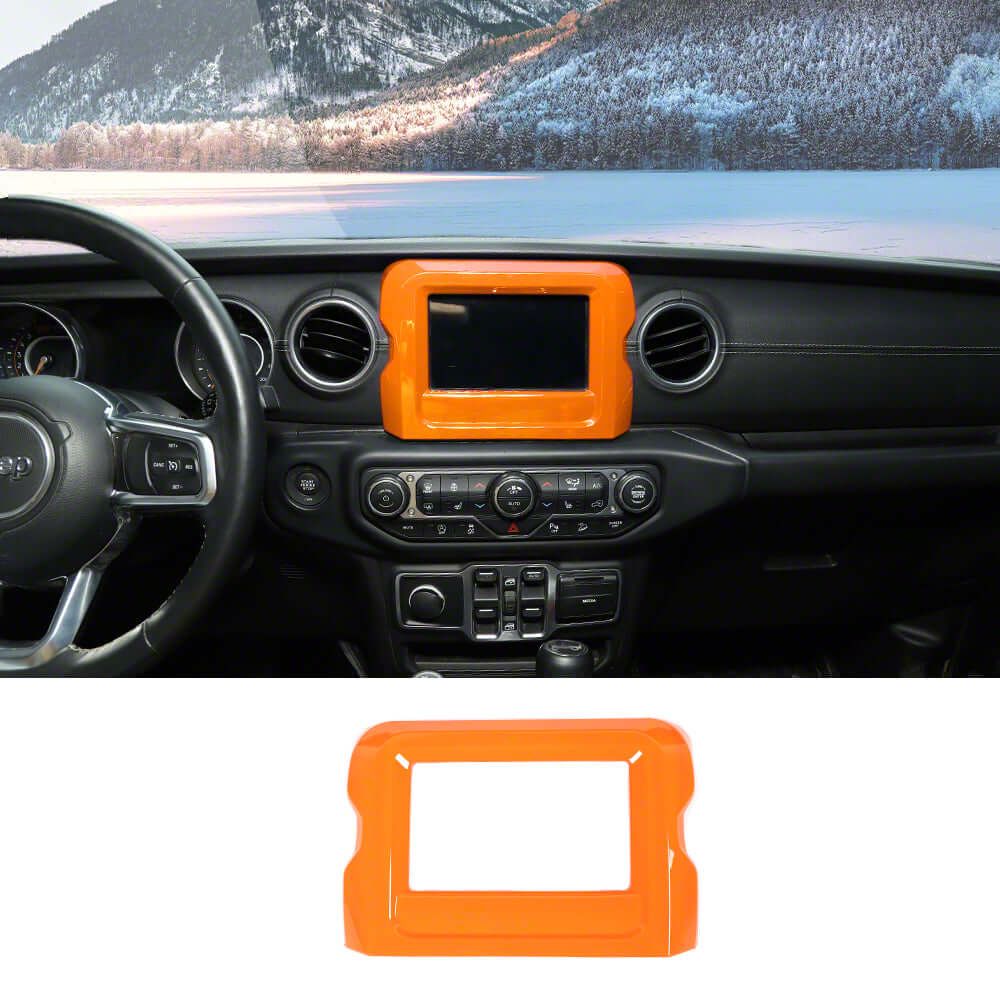 Jeep Wrangler Navigation Panel Cover Trim; Orange (18-23 Jeep Wrangler ...