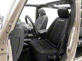 Neoprene Sideless Front Seat Cover with Wrangler Logo (Universal; Some Adaptation May Be Required)