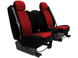 Neosupreme Custom 2nd Row Bench Seat Covers; Red/Black (18-26 Jeep Wrangler JL 2-Door)