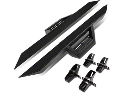 Nerf Drop Side Step Bars; Black (07-18 Jeep Wrangler JK 2-Door)
