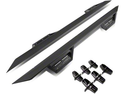 Nerf Drop Side Step Bars; Black (07-18 Jeep Wrangler JK 4-Door)