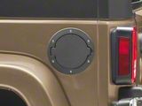 Non-Locking Fuel Door; Black (07-18 Jeep Wrangler JK)