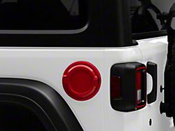 Non-Locking Fuel Door; Firecracker Red (18-25 Jeep Wrangler JL)