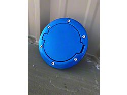 Non-Locking Fuel Door; Hydro Blue (07-18 Jeep Wrangler JK)