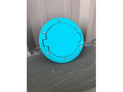 Non-Locking Fuel Door; Tropical Breeze Teal (07-18 Jeep Wrangler JK)