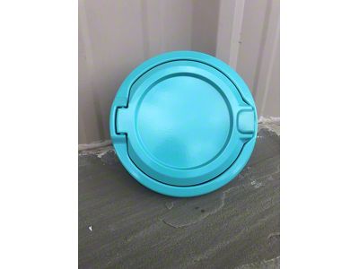 Non-Locking Fuel Door; Tropical Breeze Teal (18-25 Jeep Wrangler JL)