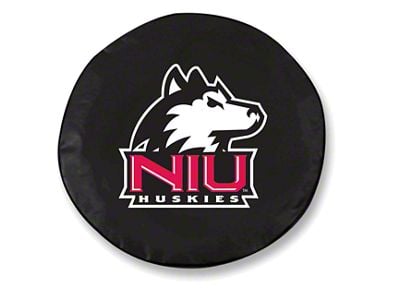 Northern Illinois University Spare Tire Cover with Camera Port; Black (18-25 Jeep Wrangler JL)