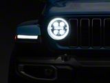 AlphaRex NOVA-Series LED Projector Headlights; Black Housing; Clear Lens (18-26 Jeep Wrangler JL)