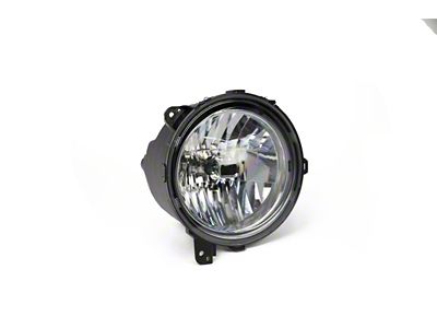 OE Style Headlight; Chrome Housing; Clear Lens; Driver Side (18-25 Jeep Wrangler JL)