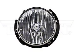 OE Style Headlight; Chrome Housing; Clear Lens; Driver Side (07-18 Jeep Wrangler JK)