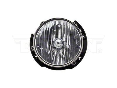 OE Style Headlight; Chrome Housing; Clear Lens; Driver Side (07-18 Jeep Wrangler JK)