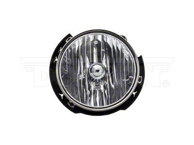 OE Style Headlight; Chrome Housing; Clear Lens; Passenger Side (07-18 Jeep Wrangler JK)