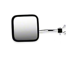 OE Style Manual Side Mirror; Chrome; Driver Side (76-86 Jeep CJ7)