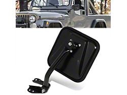 OE Style Mirror; Driver Side; Black (87-95 Jeep Wrangler YJ)