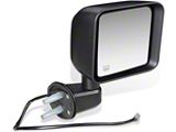 OE Style Powered Heated Mirror; Passenger Side; Textured Black (07-13 Jeep Wrangler JK)
