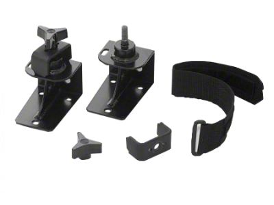 Off-Road Jack Hood Hinge Mount; Black (97-06 Jeep Wrangler TJ)