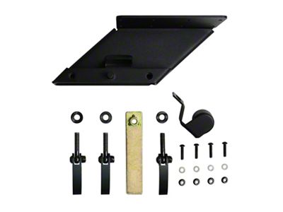 WJ2 Tire Carrier Off-Road Jack Mount; Textured Black (07-25 Jeep Wrangler JK & JL)