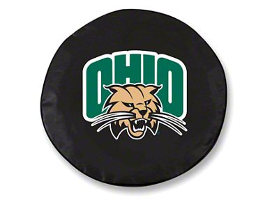 Ohio University Spare Tire Cover with Camera Port; Black (18-25 Jeep Wrangler JL)