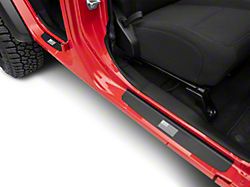 RedRock Old Glory Door Entry Guards; Black (18-25 Jeep Wrangler JL)