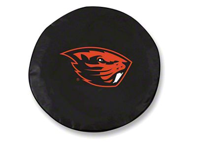 Oregon State University Spare Tire Cover with Camera Port; Black (18-25 Jeep Wrangler JL)
