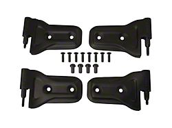 Outer Door Hinge Set; Black (18-26 Jeep Wrangler JL 2-Door)