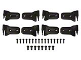 Kentrol Outer Door Hinge Set; Black (18-26 Jeep Wrangler JL 4-Door)