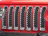 Overlay Grille; Chrome (18-20 Jeep Wrangler JL Sport)