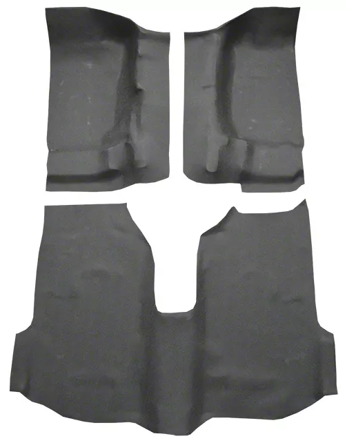 ACC Jeep Wrangler Passenger Area Molded Vinyl Flooring; Black 2462716