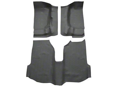 ACC Passenger Area Molded Vinyl Flooring; Black (11-18 Jeep Wrangler JK 4-Door)