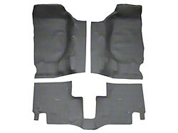 Passenger Area Molded Vinyl Flooring; Gray (07-10 Jeep Wrangler JK 2-Door)