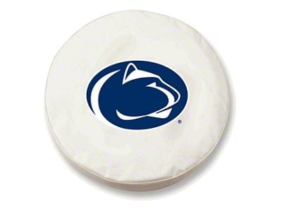 Penn State University Spare Tire Cover with Camera Port; White (18-25 Jeep Wrangler JL)