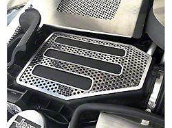 Perforated Factory Air Box Cover; Polished (07-18 Jeep Wrangler JK)