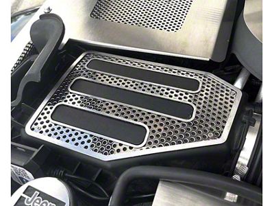 Perforated Factory Air Box Cover; Polished (07-18 Jeep Wrangler JK)