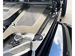 Perforated Underhood Fender Covers; Brushed (07-18 Jeep Wrangler JK)
