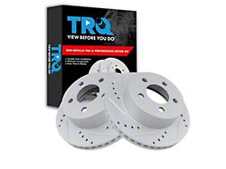 Performance Drilled and Slotted Rotors; Front Pair (1999 Jeep Wrangler TJ w/ 3-Inch Cast Rotors; 00-06 Jeep Wrangler TJ)