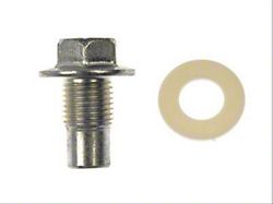 Pilot Point Engine Oil Pan Drain Plug; 1/2-20; Head Size 9/16-Inch (72-86 Jeep CJ5 & CJ7; 1991 2.5L Jeep Wrangler YJ; 92-06 Jeep Wrangler YJ & TJ)
