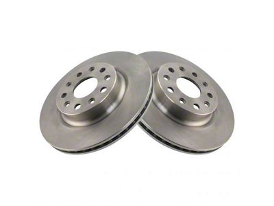 Plain Vented Rotors; Front Pair (18-25 Jeep Wrangler JL w/ 328mm Solid Rear Rotors)
