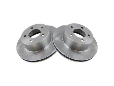 Plain Vented Rotors; Front Pair (90-99 Jeep Wrangler YJ & TJ)
