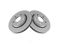 Plain Vented Rotors; Front Pair (07-18 Jeep Wrangler JK)