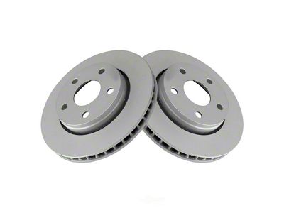 Plain Vented Rotors; Front Pair (07-18 Jeep Wrangler JK)
