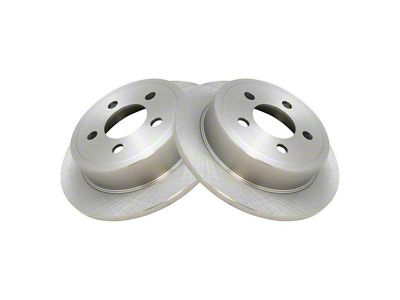 Plain Vented Rotors; Rear Pair (03-06 Jeep Wrangler TJ)