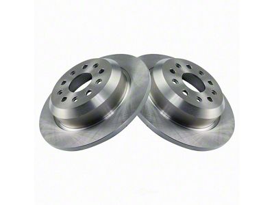 Plain Vented Rotors; Rear Pair (18-25 Jeep Wrangler JL w/ 342mm Solid Rear Rotors)