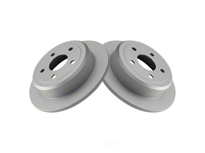 Plain Vented Rotors; Rear Pair (07-18 Jeep Wrangler JK)