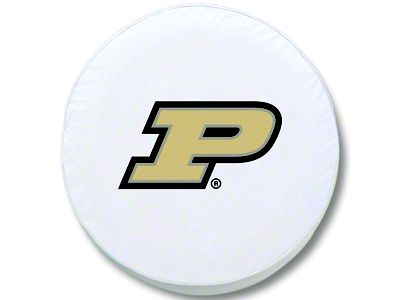 Purdue University Spare Tire Cover with Camera Port; White (18-25 Jeep Wrangler JL)