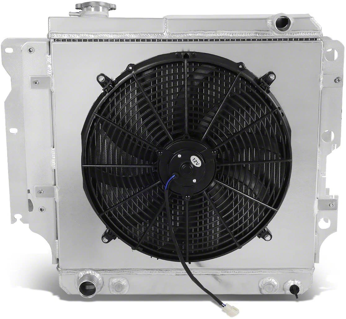 Radiateur Aluminium + Ventilateur Pour Jeep Wrangler YJ/TJ/LJ 1987-2006 - Performance Renforcée