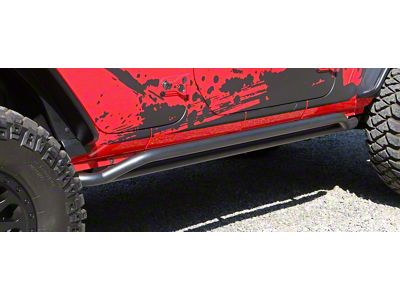 Rail Side Rocker Guard Steps; Black (18-25 Jeep Wrangler JL 4-Door)