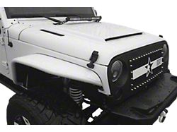 Ram Air Hood; Unpainted (07-12 Jeep Wrangler JK)