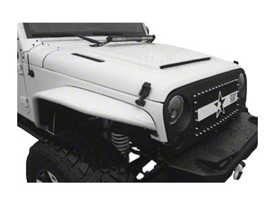 Ram Air Hood; Unpainted (07-12 Jeep Wrangler JK)