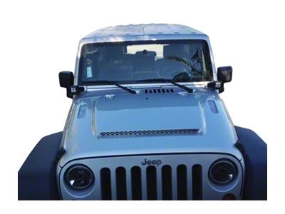 Ram Air Hood; Unpainted (13-18 Jeep Wrangler JK)
